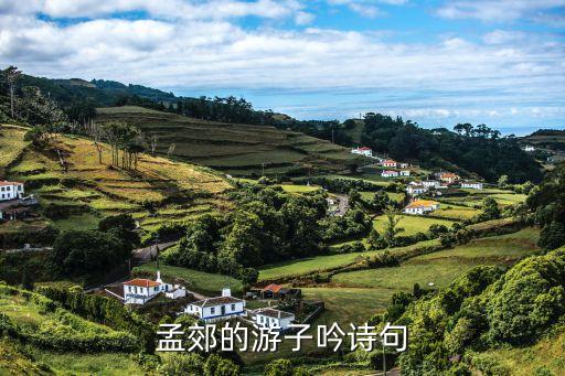 孟郊的游子吟詩句