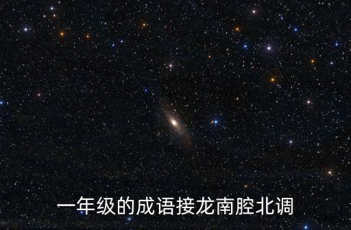 一年級的成語接龍南腔北調