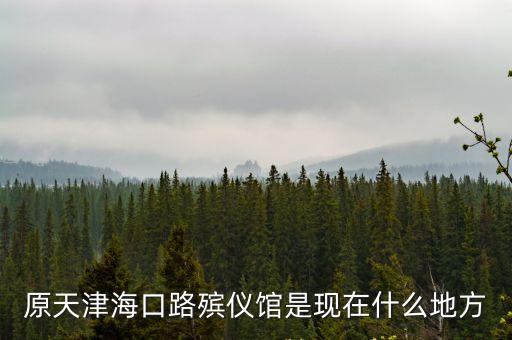 天津市河西區海口路殯儀館，原天津海口路殯儀館是現在什么地方