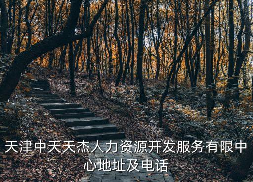 天津市中人補發，天津中天天杰人力資源開發服務有限中心地址及電話