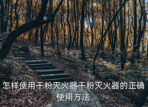 干粉滅火器的使用步驟，怎樣使用干粉滅火器干粉滅火器的正確使用方法