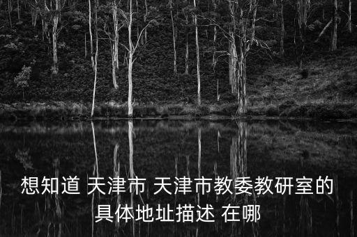 天津市教委宣傳處 宋處，想知道 天津市 天津市教委教研室的具體地址描述 在哪