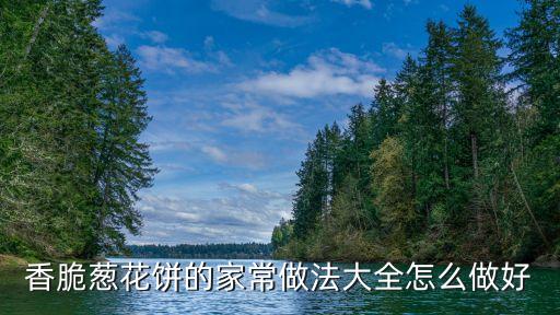 香脆蔥花餅的家常做法大全怎么做好