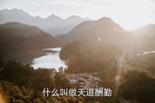 什么叫做天道酬勤