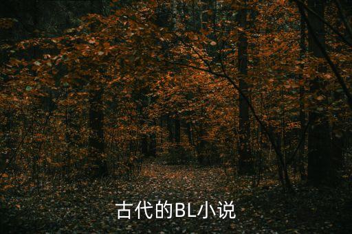 古代的BL小說
