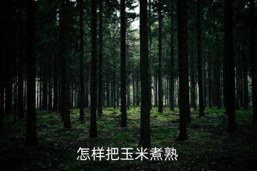 怎樣把玉米煮熟