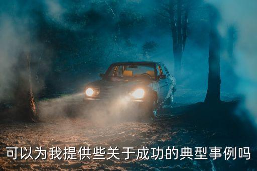 成功案例，可以為我提供些關于成功的典型事例嗎
