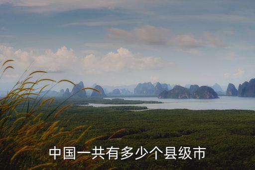 中國縣級市，中國一共有多少個縣級市