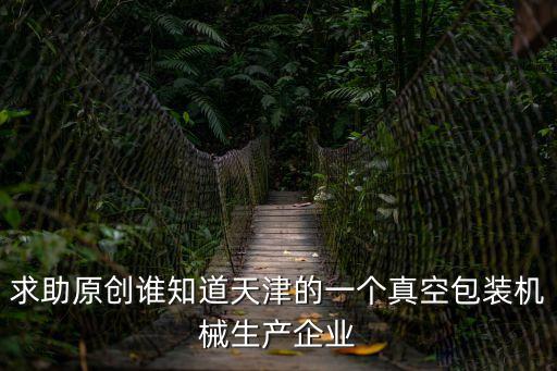 求助原創誰知道天津的一個真空包裝機械生產企業