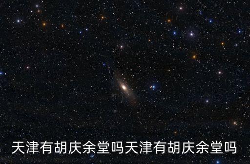 天津有胡慶余堂嗎天津有胡慶余堂嗎