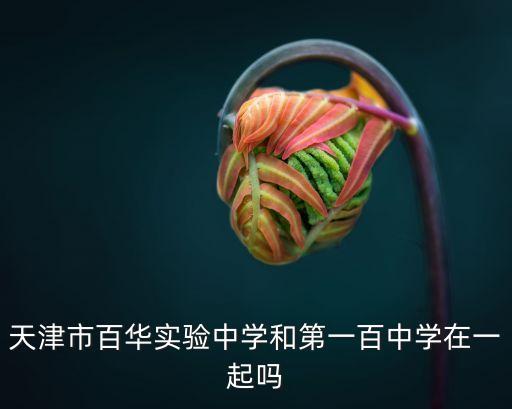 天津市華明百中實驗中學，天津市百華實驗中學和第一百中學在一起嗎