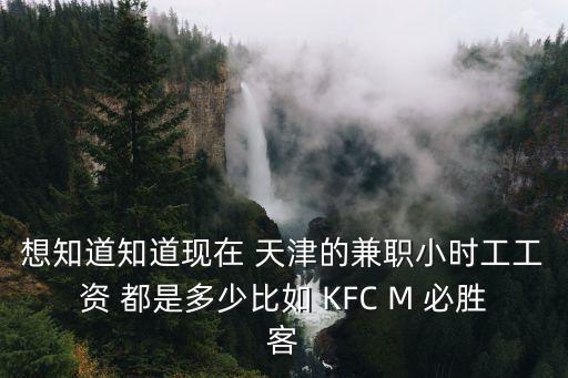 想知道知道現在 天津的兼職小時工工資 都是多少比如 KFC M 必勝客