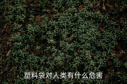 塑料袋對人類有什么危害