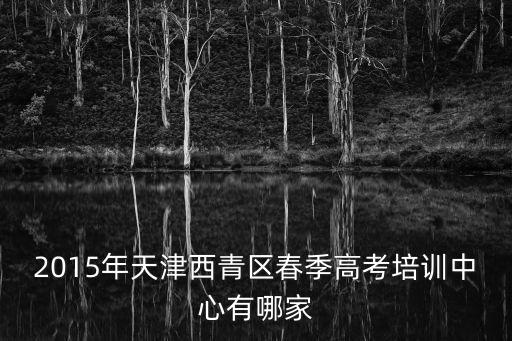 2015年天津西青區(qū)春季高考培訓中心有哪家
