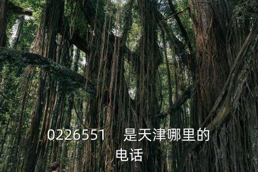 0226551    是天津哪里的電話