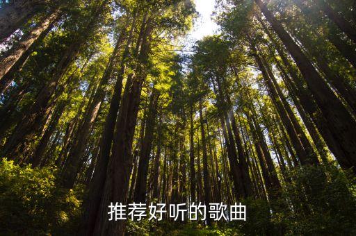推薦好聽的歌曲