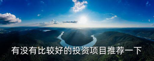 有沒有比較好的投資項目推薦一下