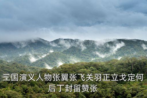 丁封，三國(guó)演義人物張翼張飛關(guān)羽正立戈定何后丁封留贊張