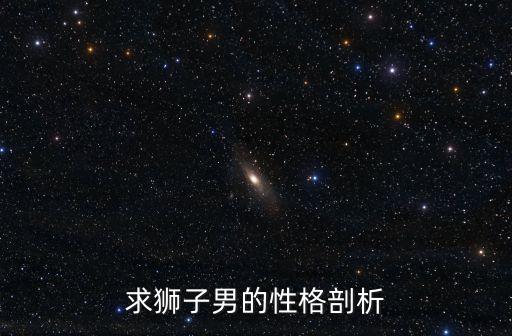 求獅子男的性格剖析