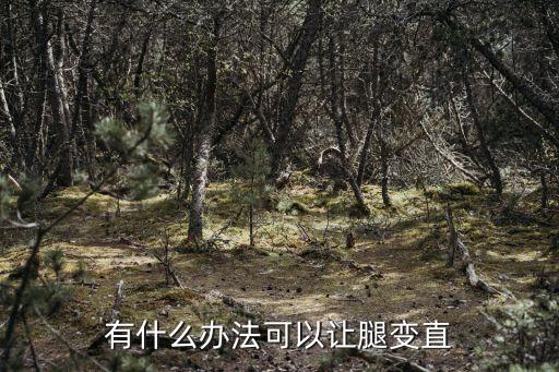 有什么辦法可以讓腿變直