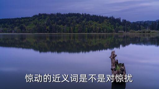 驚動的近義詞是不是對驚擾