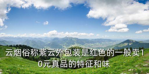 云煙俗稱紫云外包裝是紅色的一般賣10元真品的特征和味