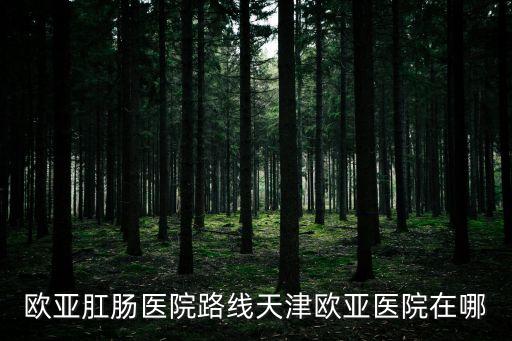 天津市和平區新星小學地圖，歐亞肛腸醫院路線天津歐亞醫院在哪