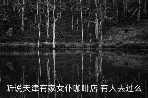 聽說天津有家女仆咖啡店 有人去過么