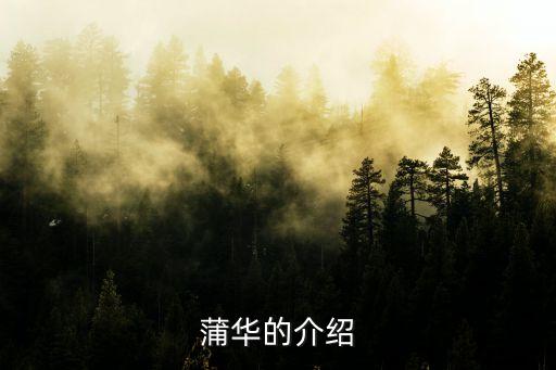 蒲華的介紹