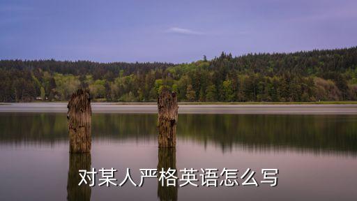 對某人嚴格英語，對某人嚴格 的英文怎么寫