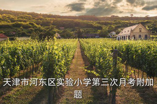 2018年天津市下學(xué)期月考試卷，天津市河?xùn)|區(qū)實驗小學(xué)第三次月考附加題
