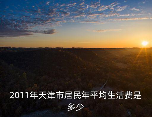 2011年天津市居民年平均生活費是多少