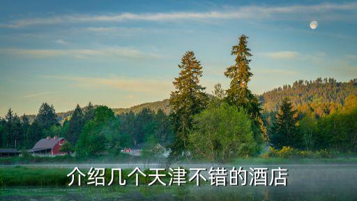 介紹幾個天津不錯的酒店