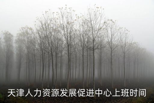 天津人力資源發展促進中心上班時間