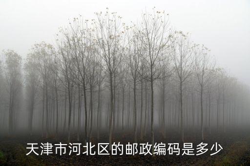 天津市河北區(qū)的郵政編碼是多少