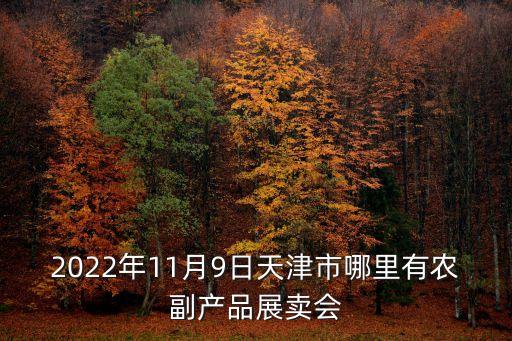 2022年11月9日天津市哪里有農副產品展賣會