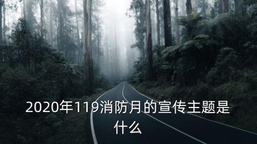 2020年119消防月的宣傳主題是什么