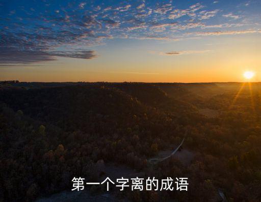 第一個字離的成語