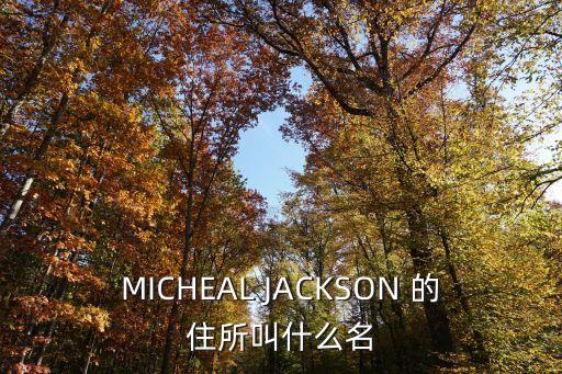 MICHEAL JACKSON 的住所叫什么名