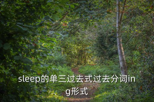sleep的單三過去式過去分詞ing形式
