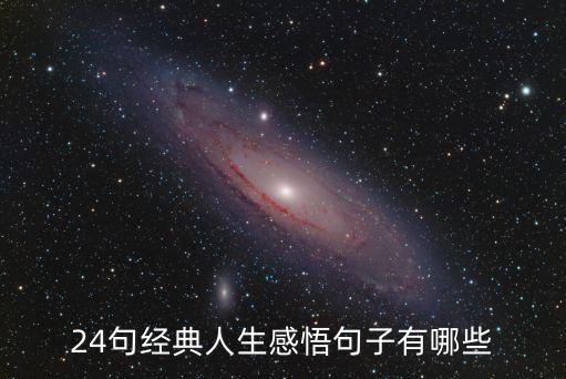 24句經典人生感悟句子有哪些