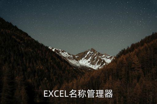 EXCEL名稱管理器