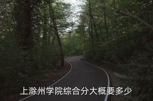 滁州學院分數線，11年滁洲學院要多少分
