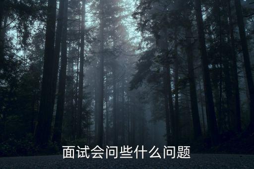 面試問的問題，面試會問些什么問題