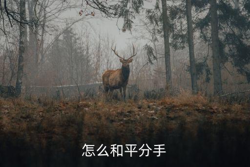 怎么和平分手
