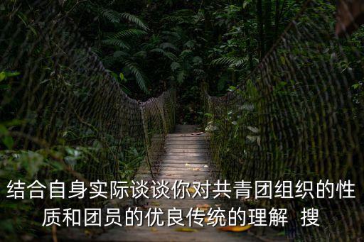 結(jié)合自身實際談談你對共青團組織的性質(zhì)和團員的優(yōu)良傳統(tǒng)的理解  搜