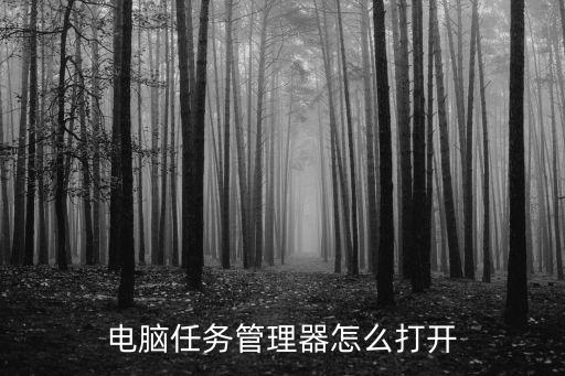 電腦任務管理器怎么打開
