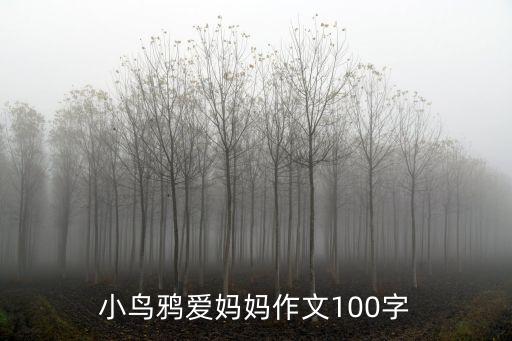 小鳥(niǎo)鴉愛(ài)媽媽作文100字