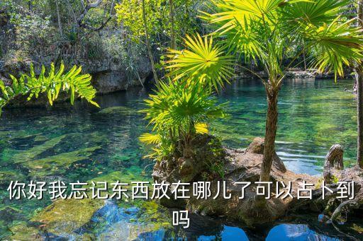 你好我忘記東西放在哪兒了可以占卜到嗎