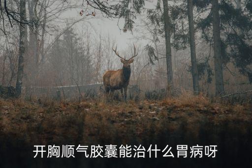 開胸順氣膠囊，腸胃不適醫生說是胃動力不足用開胸順氣膠囊可以嗎